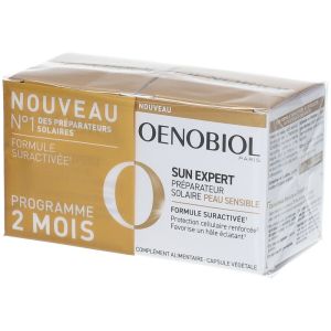 Sun Expert Preparateur Solaire Peau Sensible - Lot de 2x30 Capsules