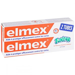Dentifrice Elmex Junior 6-12 ans - 2 x 75 ml