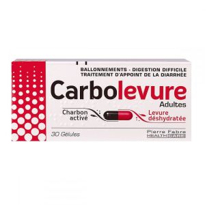 Carbolevure adultes Pierre Fabre x 30 gélules