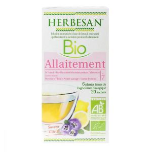 Infusion bio allaitement 20 sachets