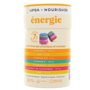 Nourished Gummies 7 en 1 Energie - 30 gummies