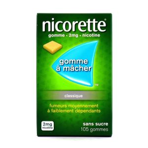 Nicorette 2mg Sans Sucre - 105 Gommes