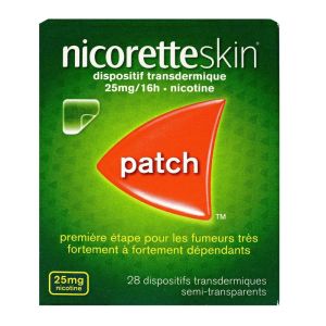 Nicoretteskin 25mg/16h - 28 Dispositifs