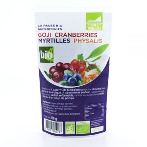 Goji Cranberries Myrtilles Physalis Bio  - 100g