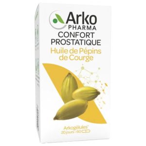 Arkogelules Huile Pépins Courge Bio - 60 Gélules