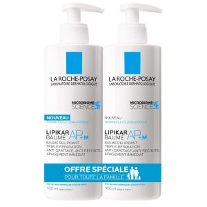 Lipikar Baume AP+M relipidant anti-grattage Lot 2x400ml