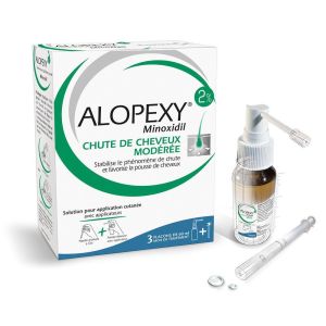 Alopexy 2% solution pour application cutanée Pierre Fabre - 3 x 60 ml