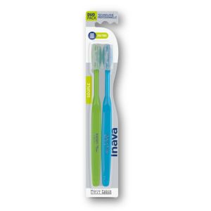 Inava - Brosse à dents 20/ 100ème Offre spéciale duo