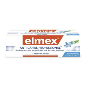 Dentifrice anti-caries Professional Elmex Junior 6-12 ans x 75 ml