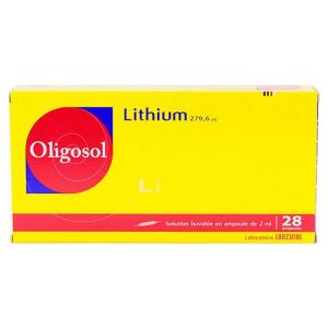 Oligosol Lithium 28 Ampoules