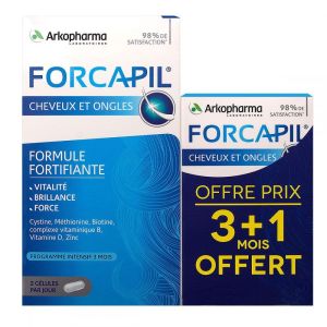 Forcapil cheveux 180+60 gélules