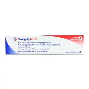 Vaxigriptetra Injectable Seringue Préremplie 0,5ml