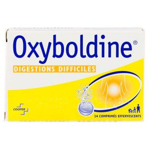 Oxyboldine 24 comprimés digestion difficile