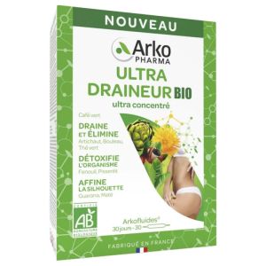 Arkofluides Ultra Draineur Bio - 30 Ampoules