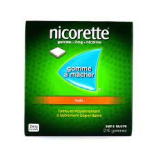 Nicorette Fruit 2Mg Sans Sucre - 210 Gommes