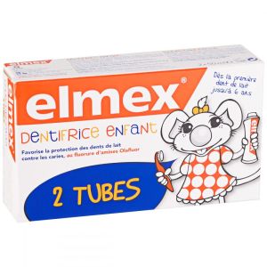 Dentifrice Elmex enfant jusqu'à 6 ans - 2 x 50 ml