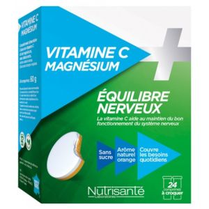 Vitamine C+ magnésium - 24 comprimés