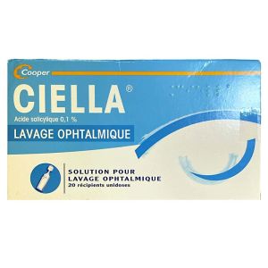 Ciella 0,1% solution lavage ophtalmique 20 unidoses
