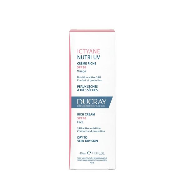 Ictyane nutri  - UV Crème jour riche visage SPF30  40ml