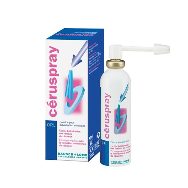 Céruspray Bausch & Lomb solution auriculaire 50ml