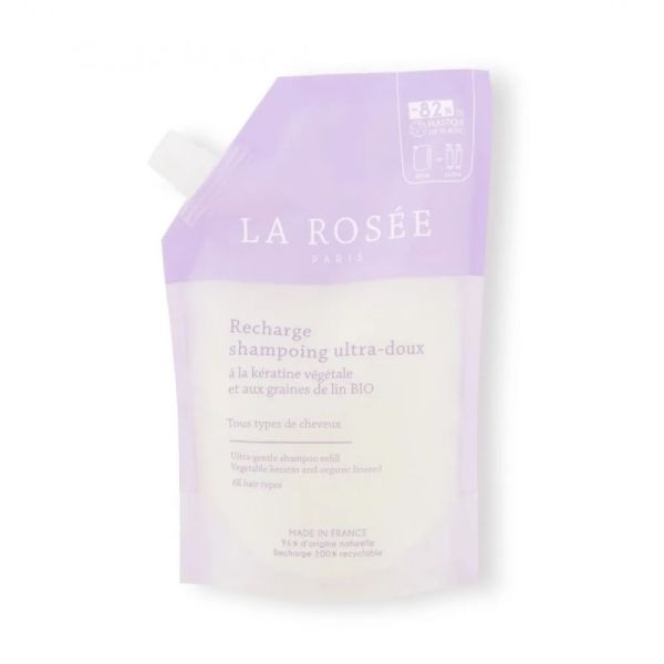 La Rosée recharge shampoing ultra -doux 400 ml