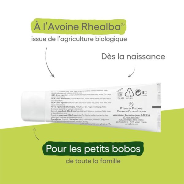 Dermalibour+ Cica-Crème réparatrice assainissante 50 ml