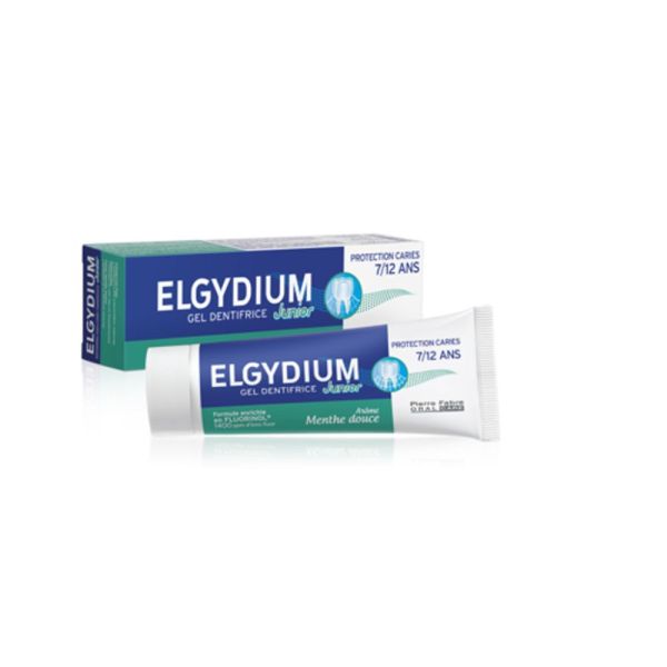 ELGYDIUM Junior menthe douce 7/12 ans - dentifrice enfant 50 ml