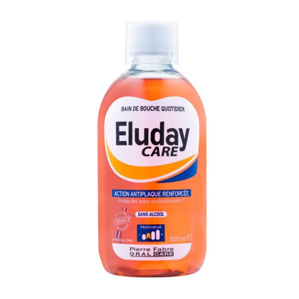 Eluday Care - bain de bouche quotidien antiplaque 500 ml