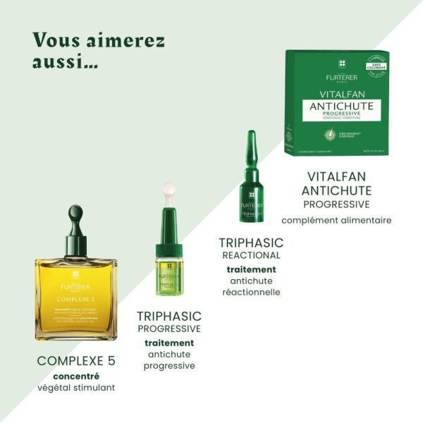 Triphasic - Shampooing stimulant aux huiles essentielles complément antichute sans silicone 50 ml