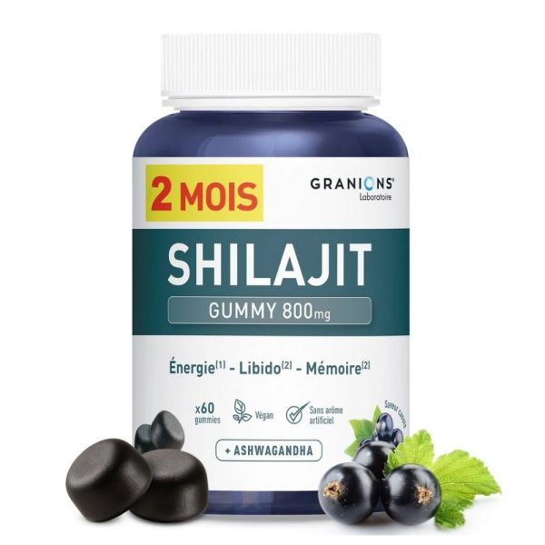 Shilajit 800Mg - 60 gommes