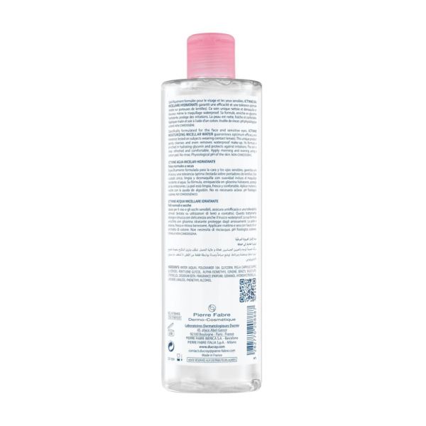 Ictyane - Eau micellaire hydratante nettoyante peau sèche visage 400 ml