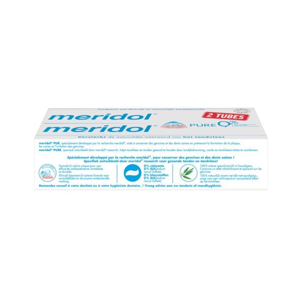 Dentifrice Meridol Pur 75ml x2