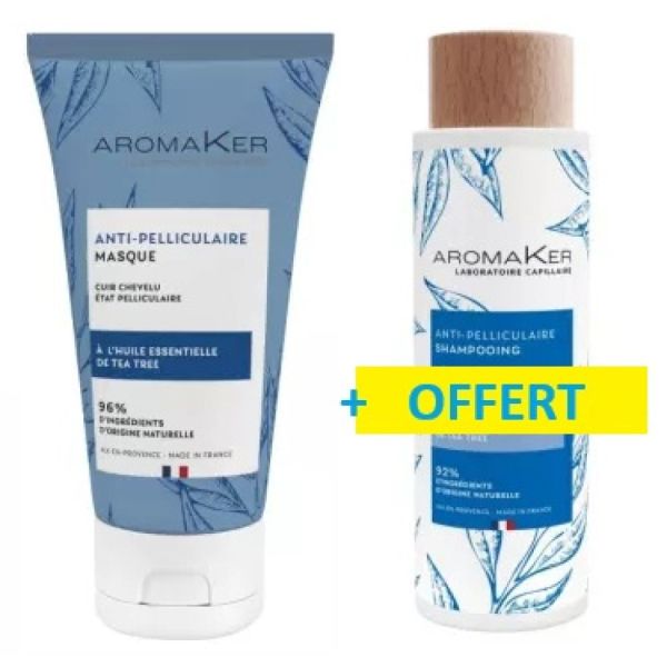Masque Anti pelliculaire – 150mL + shampoing Anti pelliculaire OFFERT (jusqu'à épuisement des stocks)