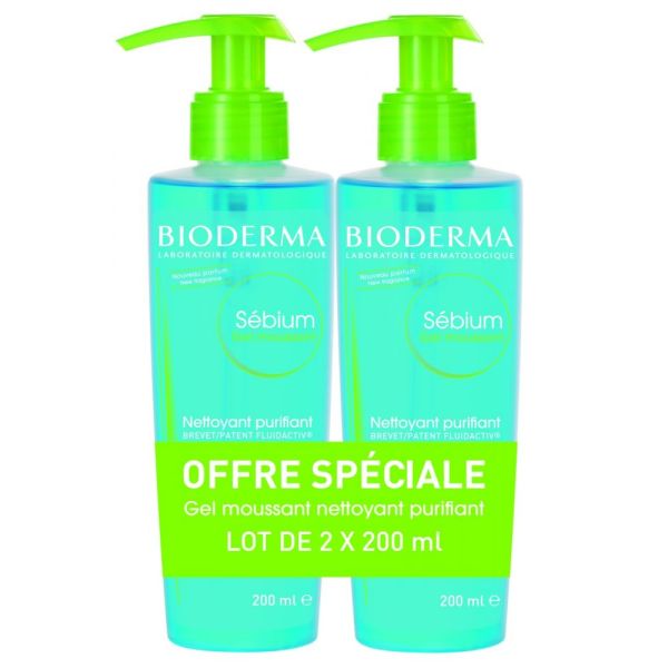 SÉBIUM Gel moussant - lot de 2 - 200-200ml