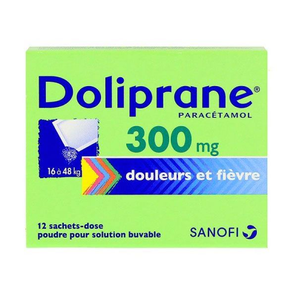 Doliprane 300mg - 12 sachets