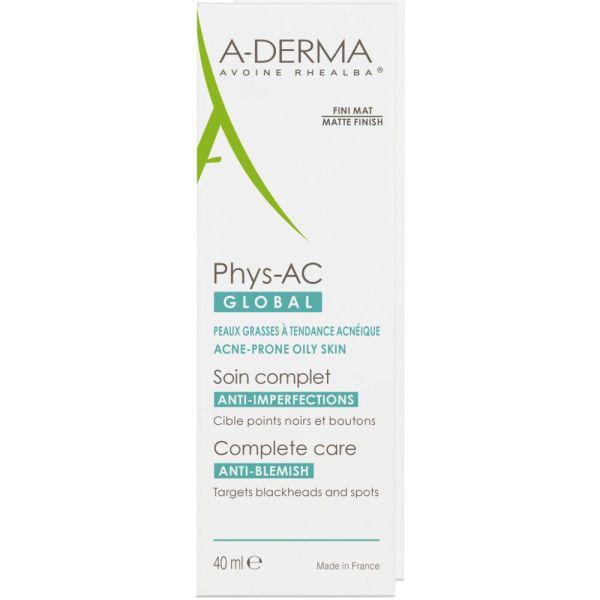 Phys-AC Global Global Soin visage complet anti-imperfections peaux grasses à tendance acnéique 40 ml