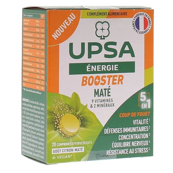 Energie Booster Maté 5en1 - 20 Comprimés