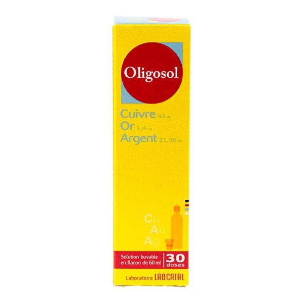 Oligosol Cuivre Or Argent 30 Doses x 60ml