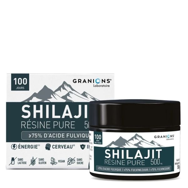 Shilajit Resine Pure 500Mg - Pot 50G