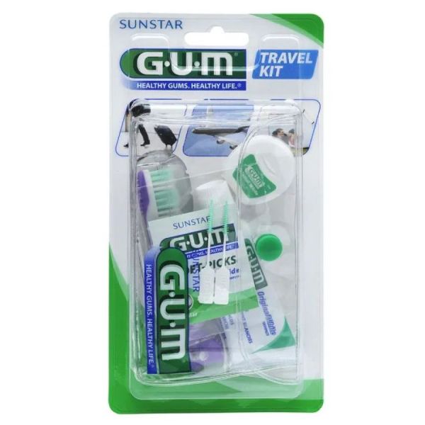 GUM Travel Kit 156 Brosse à Dents + Dentifrice