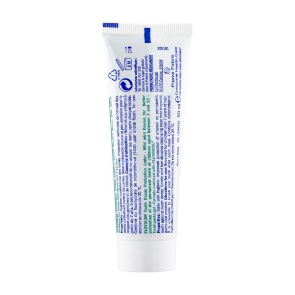 ELGYDIUM Junior menthe douce 7/12 ans - dentifrice enfant 50 ml