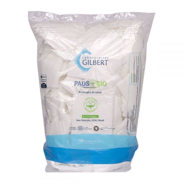 Rectangles de coton Pads Gilbert x 180