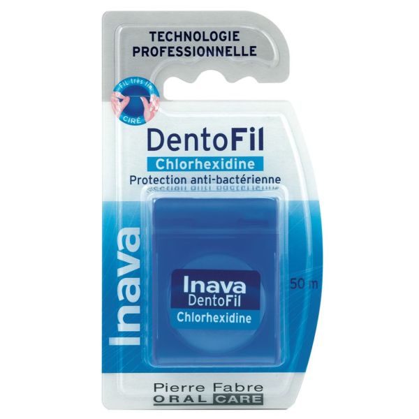 Inava DENTOFIL chlorhexidine - fil dentaire antibactérien 1 u