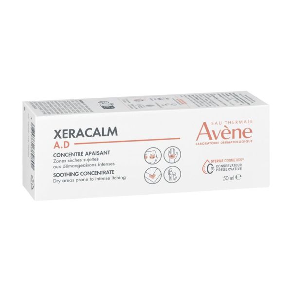 XeraCalm A.D Concentré apaisant SOS peaux très sèches sujettes à l'eczéma atopique et aux démangeaisons 50 ml