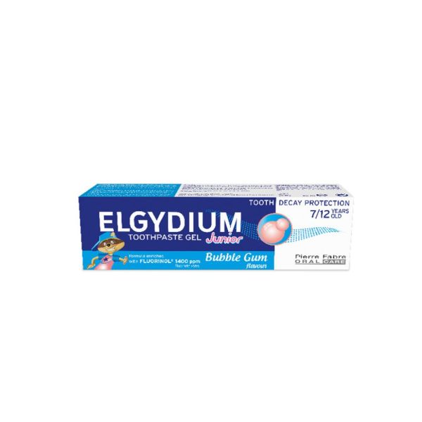 ELGYDIUM Junior Bubble 7/12 ans - dentifrice enfant 50 ml