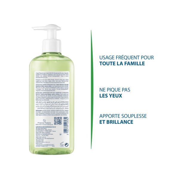 Extra-Doux - Shampooing dermo-protecteur - Cheveux normaux et délicats pompe 400 ml