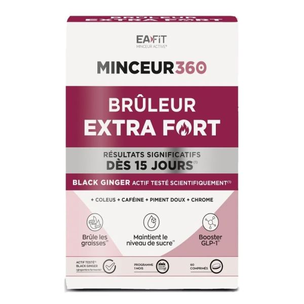 Minceur 360 Bruleur Extra Fort dès 15 jour - 60 Comprimés