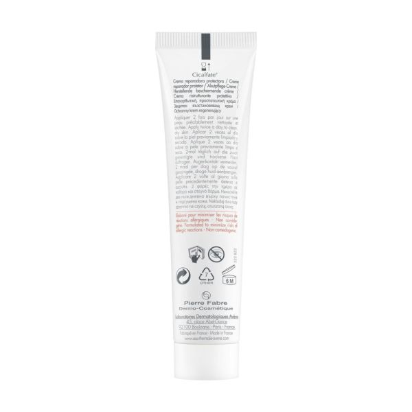 Cicalfate+ Crème réparatrice protectrice peaux sensibles et irritées 40 ml