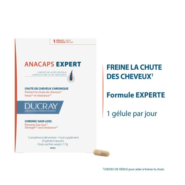 Complément alimentaire Chute de cheveux ANACAPS EXPERT 90 u