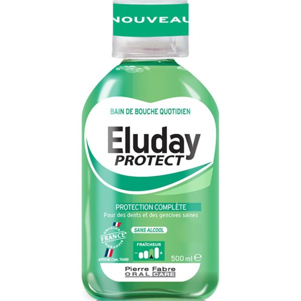 Eluday Protect - bain de bouche quotidien protection complète 500 ml